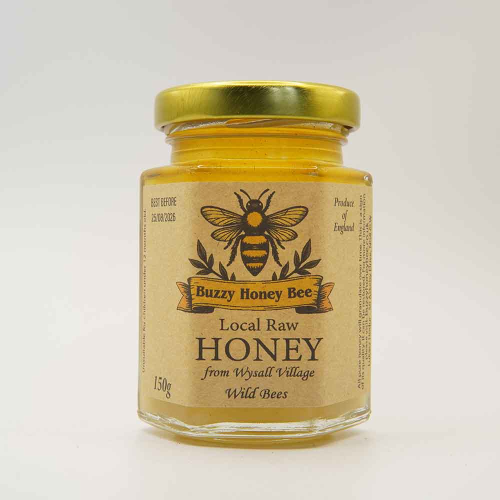 Raw Wild Bees Honey from Wysall Village 150g