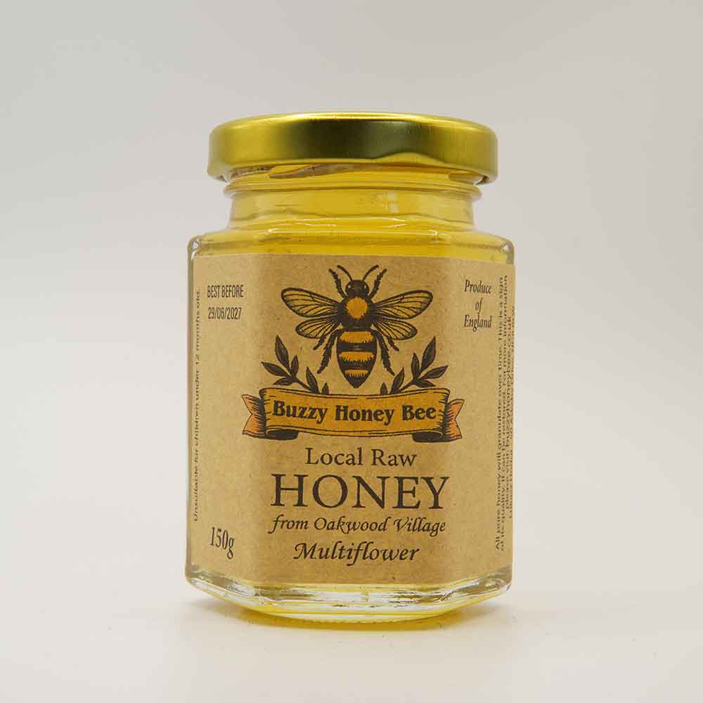 Raw Multiflower Honey from Oakwood Village 150g
