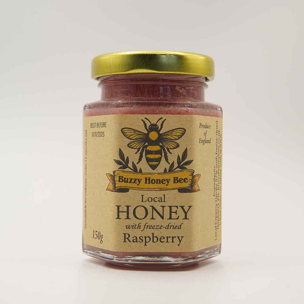 Local Honey with Raspberry 150g