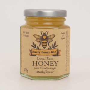 150g jar of local raw multiflower honey from Woodborough Village