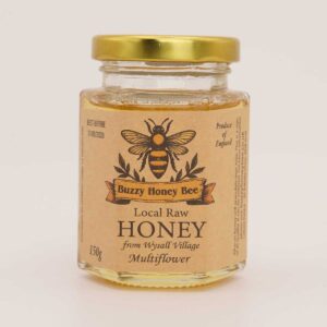 150g jar of local raw multiflower honey from Wysall Village